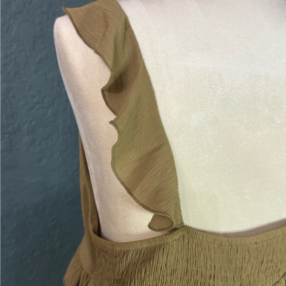 Zara Woman’s Summer dress Olive green Medium - Picture 7 of 9